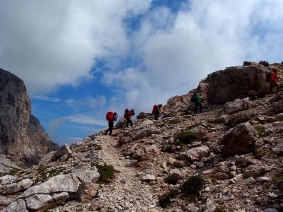 010-Auf der Bergwanderung zur Agostini-Huette